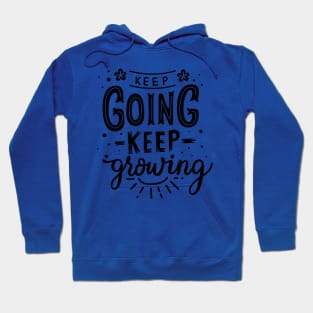 Keep Going black Hoodie